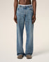 AMI PARIS Blue Cotton Large Fit Jeans Mens Apparel